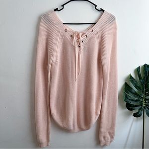 Light pink Womens knit sweater